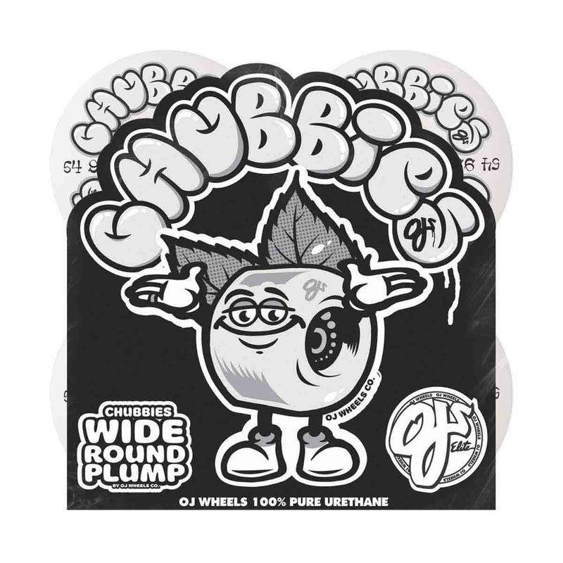 54mm Throw Ups Chubbies White 99a OJ Wheels (54MM)