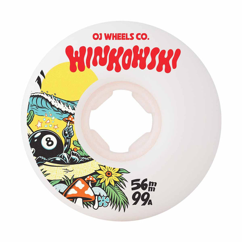 56mm Erick Winkowski Mushroom Elite White Mini Combo 99a OJ Wheels (56 MM)