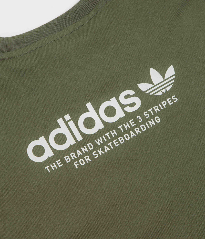 Adidas 4.0 Logo T-Shirt in Olive Strata