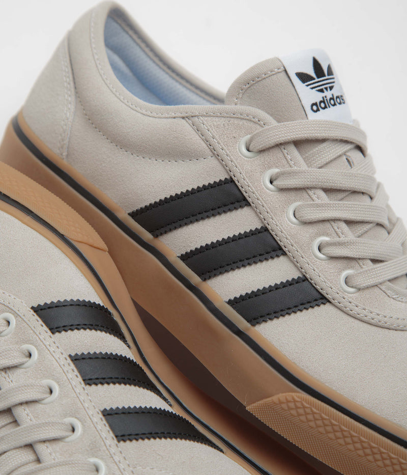 Adidas Adi Ease Shoes in Crystal White and Core Black / Gum4