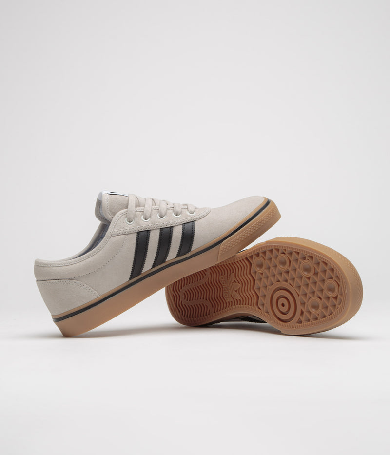 Adidas Adi Ease Shoes in Crystal White and Core Black / Gum4