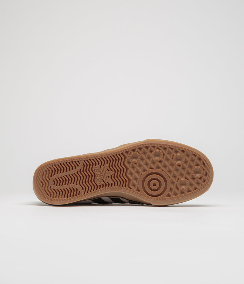 Adidas Adi Ease Shoes in Crystal White and Core Black / Gum4