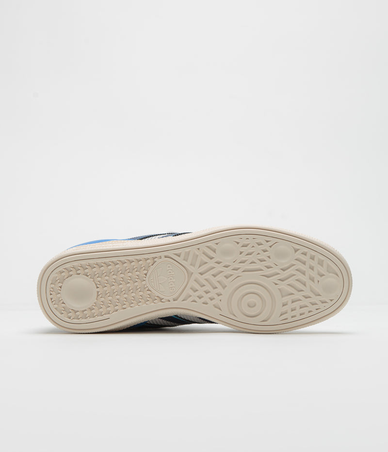 Adidas Busenitz Shoes in Grey Two and Dark Blue / Chalk White