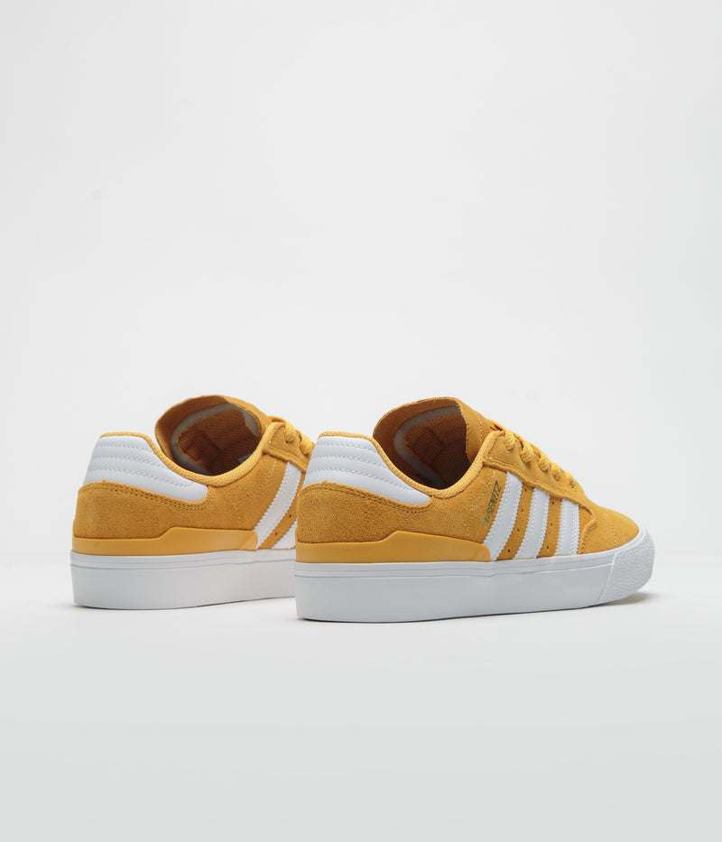 Adidas Busenitz Vulc II Shoes in Preloved Yellow and FTWR White / Gold Metallic