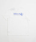 Adidas Dog Plane T-Shirt in White and Lucid Blue