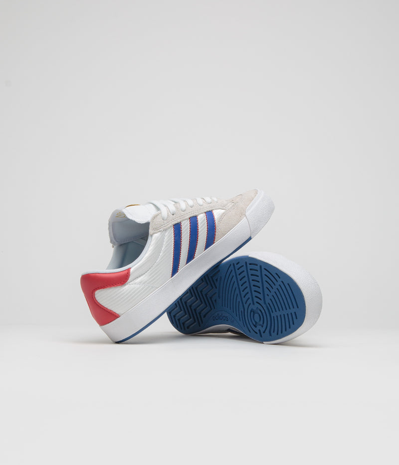 Adidas Nora Shoes in FTWR White and Team Royal Blue / Better Scarlet