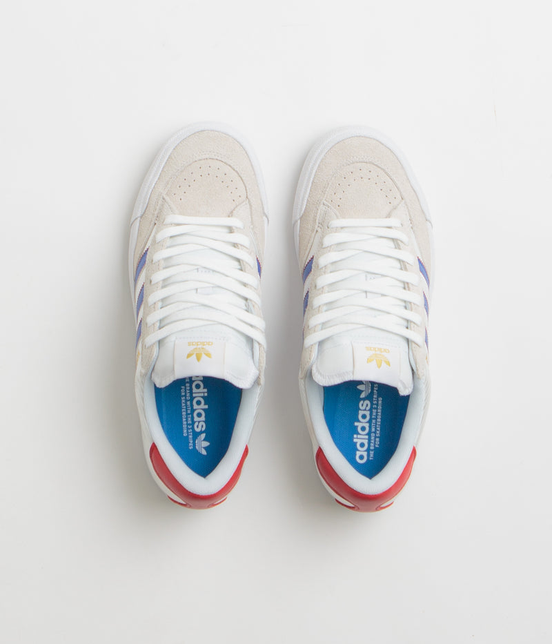 Adidas Nora Shoes in FTWR White and Team Royal Blue / Better Scarlet