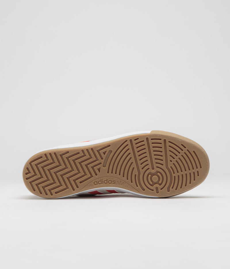 Adidas Nora Shoes in Wonder White and Orange / Gum4