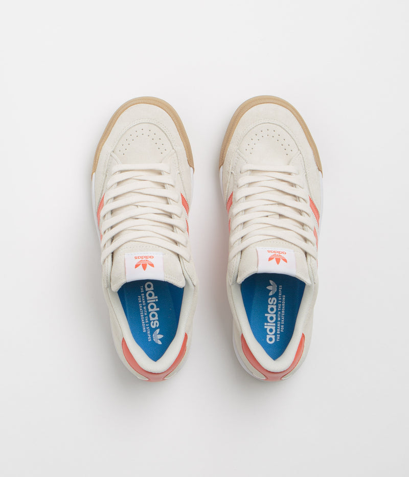 Adidas Nora Shoes in Wonder White and Orange / Gum4