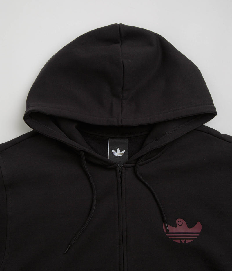 Adidas Shmangry Zip Hoodie in Black and Shadow Red