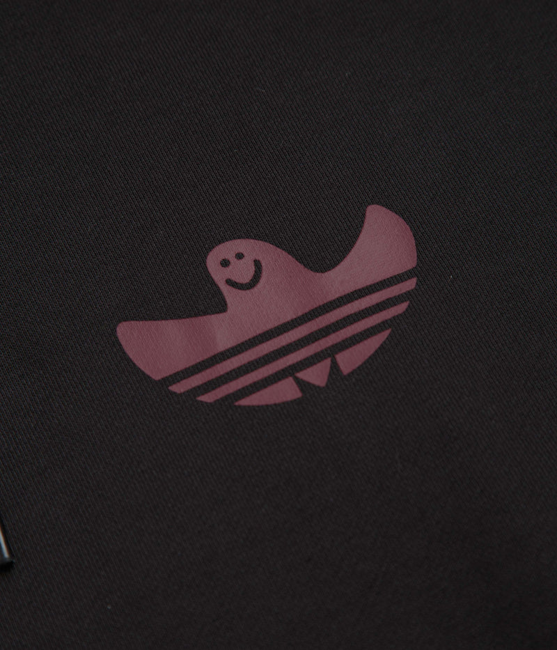 Adidas Shmangry Zip Hoodie in Black and Shadow Red