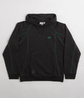 Adidas Shmoofoil Featherweight Hoodie in Black and Dark Green