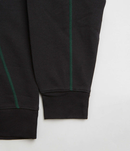 Adidas Shmoofoil Featherweight Hoodie in Black and Dark Green