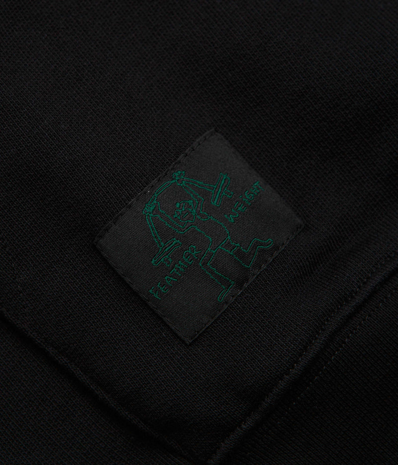 Adidas Shmoofoil Featherweight Hoodie in Black and Dark Green