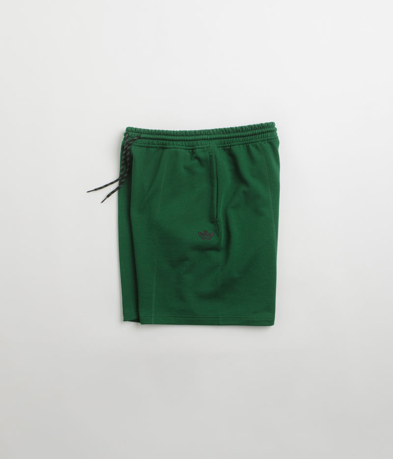 Adidas Shmoofoil Featherweight Shorts in Dark Green and Black