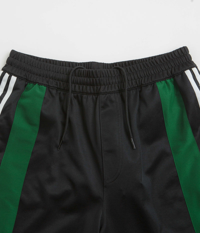 Adidas Skateboarding Football Shorts in Black and Dark Green / White