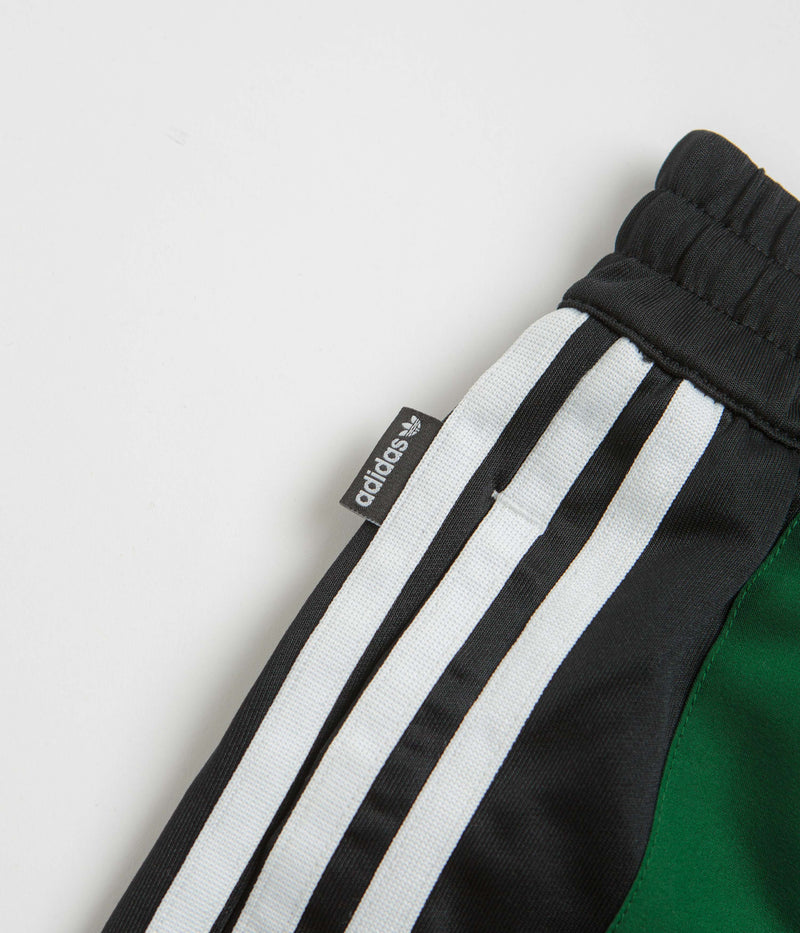 Adidas Skateboarding Football Shorts in Black and Dark Green / White