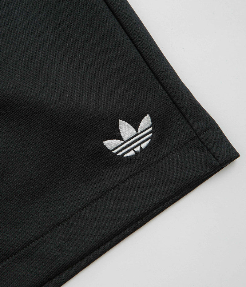 Adidas Skateboarding Football Shorts in Black and Dark Green / White
