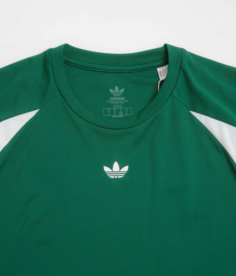 Adidas Skateboarding Teamgeist Jersey in Dark Green and White