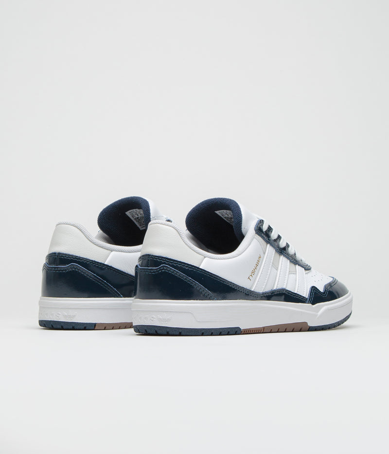 Adidas Tyshawn II Shoes in Collegiate Navy and FTWR White / Grey One