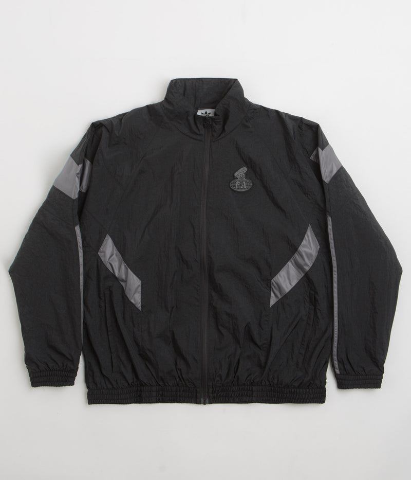 Adidas x Fucking Awesome Aloxe Track Jacket in Black and Granite