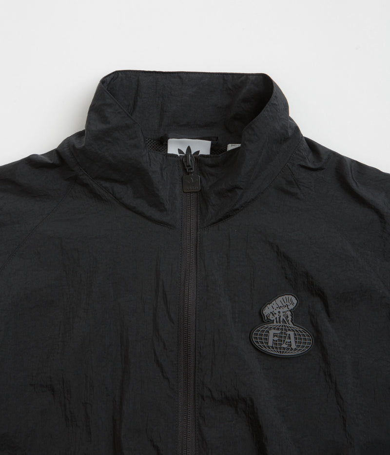 Adidas x Fucking Awesome Aloxe Track Jacket in Black and Granite