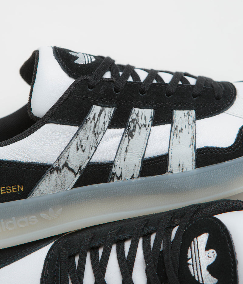 Adidas x Gustav Tonnenson Aloha Super Shoes in Core Black and Black / Chalk White