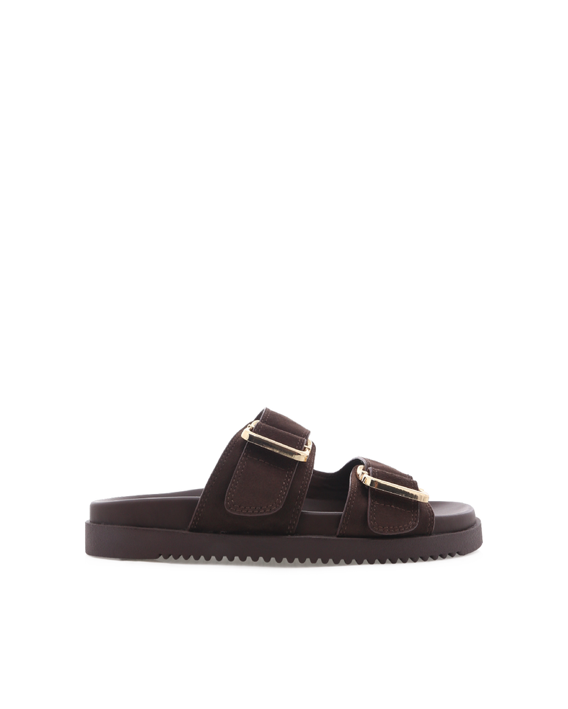 ADLEY - DARK CACAO SUEDE-Sandals-Billini-Billini