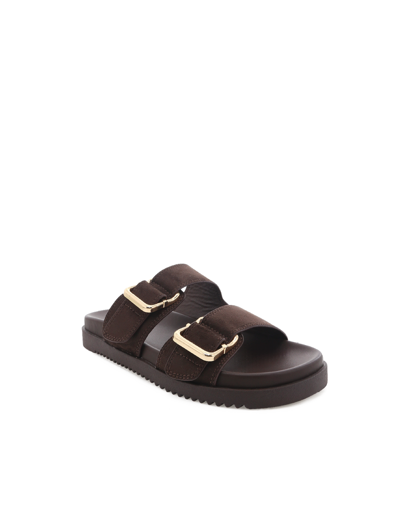 ADLEY - DARK CACAO SUEDE-Sandals-Billini-Billini
