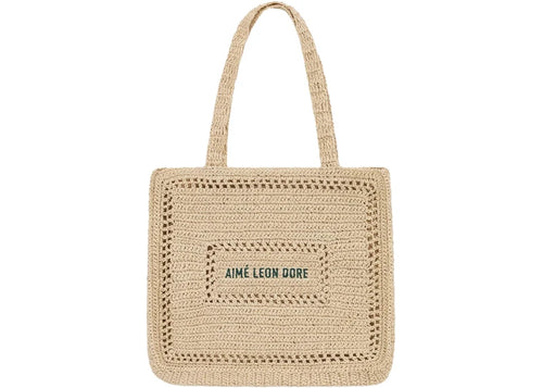 Aime Leon Dore Crochet Tote Tan