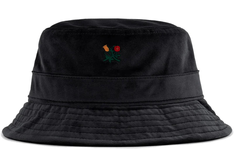Aime Leon Dore Velour Crest Bucket Hat Black