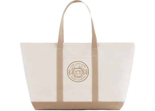 Aime Leon Dore x Porsche 911SC Grille Badge Tote Bag Cream/Khaki
