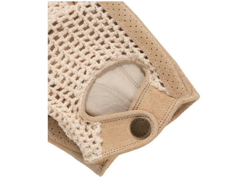 Aime Leon Dore x Porsche 993 Turbo Crochet Driving Gloves Beige