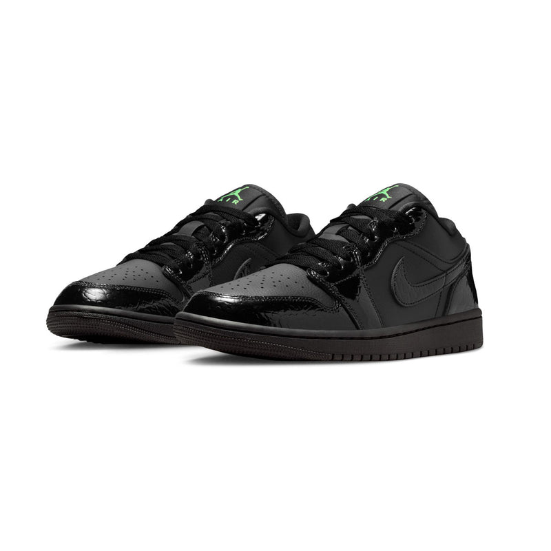 Air Jordan 1 Low SE 'Black Croc Scream Green' Women's Shoes