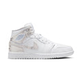 Air Jordan 1 Mid SE 'Distressed White Field Silver' Men's Shoes