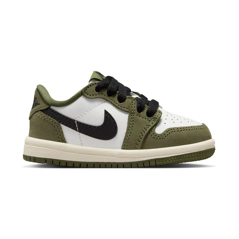 Air Jordan 1 Retro Low 'Medium Olive and Summit White' Baby/Toddler Shoes