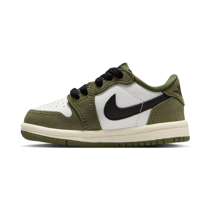 Air Jordan 1 Retro Low 'Medium Olive and Summit White' Baby/Toddler Shoes
