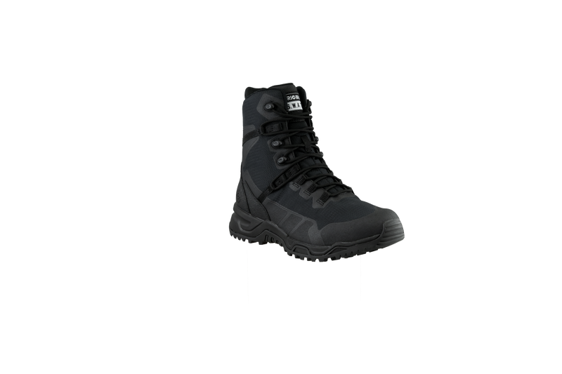 Original SWAT best police boots with a side zipper, featuring a non-marking rubber outsole.
