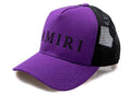 AMIRI Embroidered Logo Trucker Cap Purple/Black