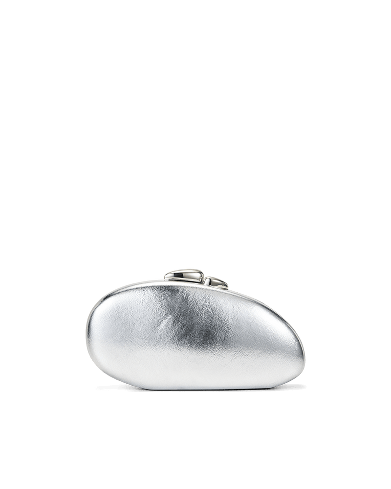 ANGIE CLUTCH BAG - SILVER METALLIC-Handbags-Billini-Billini
