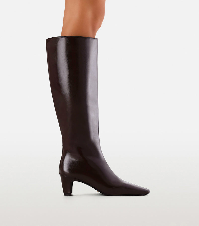 ANGIE - DARK CACAO SHINE-Boots-Billini-Billini