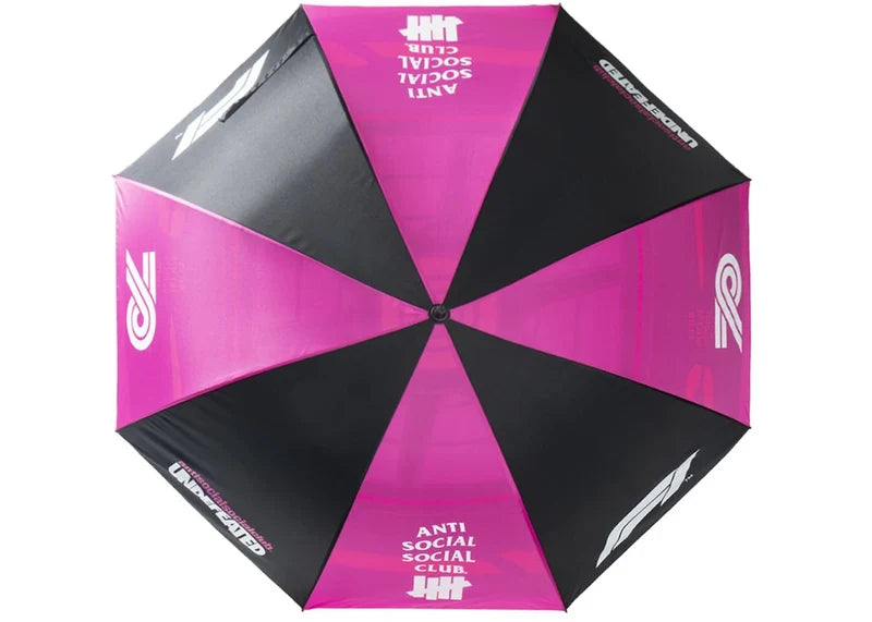 Anti Social Social Club UNDFTD X F1 Umbrella Pink/Black