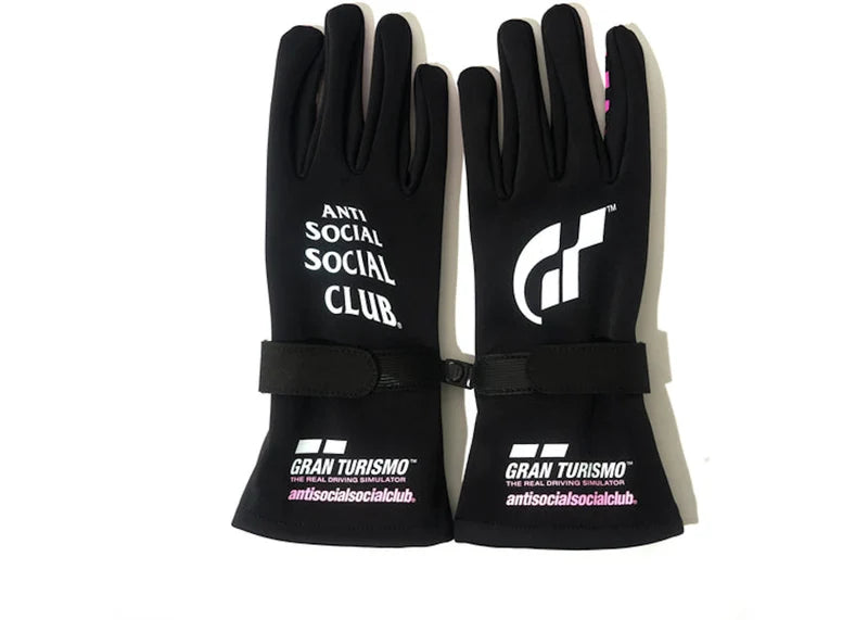 Anti Social Social Club x Gran Turismo Gloves Black