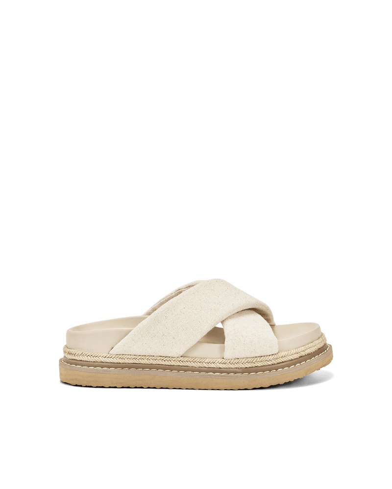 ARABEL - WHEAT LINEN-Sandals-Billini-Billini
