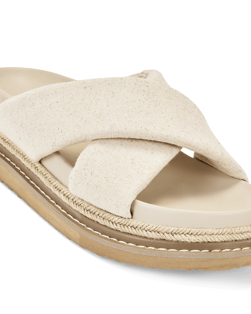 ARABEL - WHEAT LINEN-Sandals-Billini-Billini
