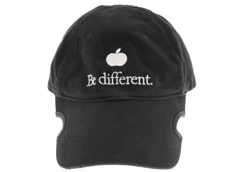 Balenciaga Be Different Apple Baseball Cap Black