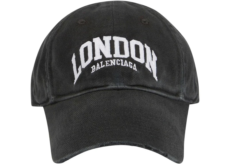 Balenciaga Cities London Cap Faded Black