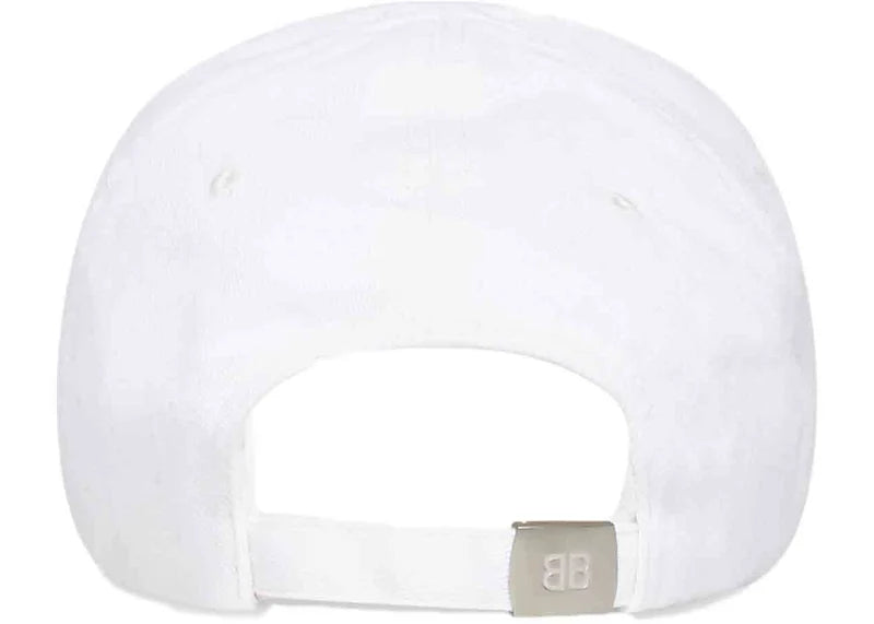 Balenciaga Mens Cities Paris Cap White