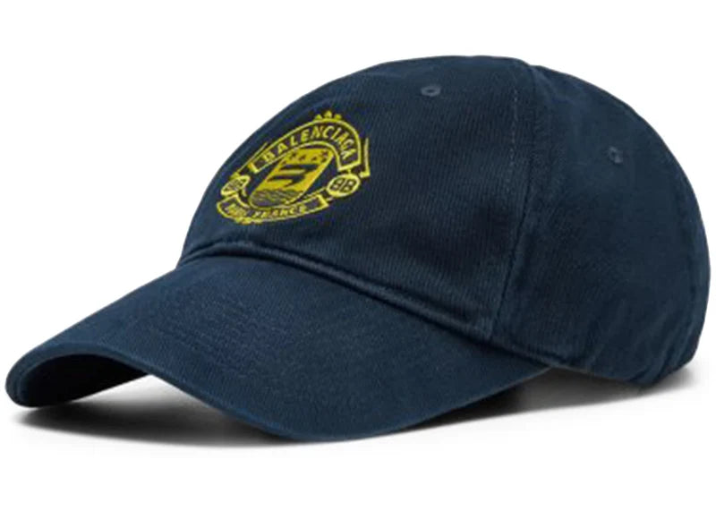 Balenciaga Quest Cap Navy/Yellow