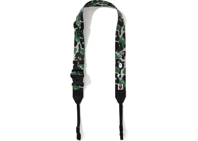 BAPE A Bathing APE ABC Camo Camera Wide Strap Green